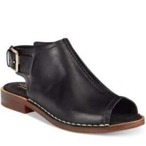 Clark's Somerset Womens Caberet Charm Peep-toe Leather Sandals 6